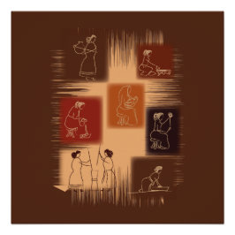 Frauen - das Rückgrat Poster