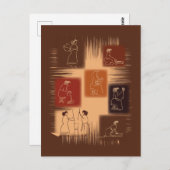 Frauen - das Rückgrat Postkarte (Vorne/Hinten)