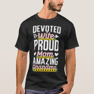 Frauen Ded Ehefrau Stolze Mutter Erstaunliche Oma  T-Shirt
