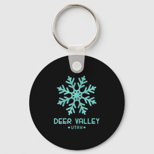Frauen Deer Valley Utah Skifahren Schlüsselanhänger
