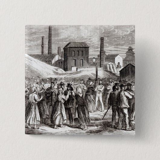 Frauen-Demonstrieren Button (Vorderseite)