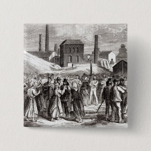 Frauen-Demonstrieren Button