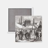 Frauen demonstrieren magnet (Vorderseite/Rückseite)