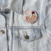 Frauen denken an digitale Collage Button (Beispiel)