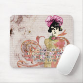 Frauen denken an digitale Collage Mousepad (Mit Mouse)