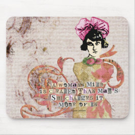 Frauen denken an digitale Collage Mousepad