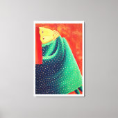 Frauen denken zeitgenössische Kunst Akrylic Painti Leinwanddruck (Vorderseite)