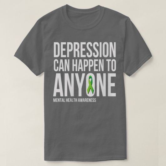 Frauen Depressionen können bei jeder psychischen E T-Shirt (Design vorne)