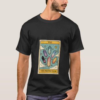 Frauen Der Schutz Kristalle Hexe Magische Kraft T-Shirt