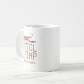 Frauen Der stühle Shrimp flüstert kreuzischer Spaß Kaffeetasse (Vorderseite Links)