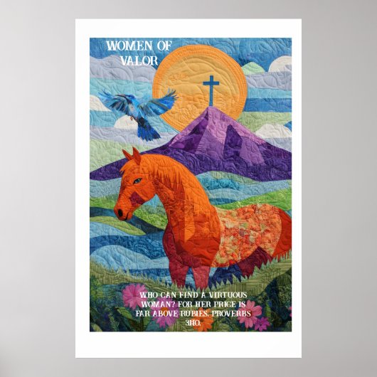 Frauen der Tapferkeit Quilt, Poster (Vorne)