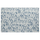 Frauen der Welt blau Stoff (Fat Quarter (45,7 x 55,9 cm))