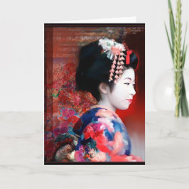 Frauen der Welt: Geisha notecard Karte