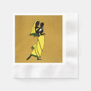 Frauen des Afrika-Papiers Napkin Serviette