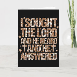 Frauen des Glaubens I Sought The Lord And He Heard Karte