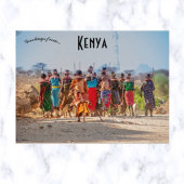 Frauen des Samburu-Stammes in Kenia Postkarte