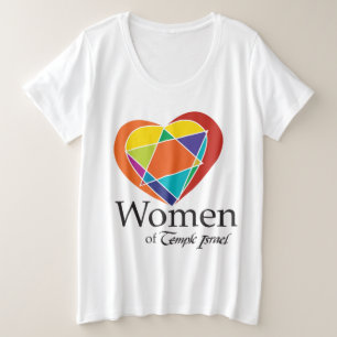 Frauen des Tempels Israel Plus Größe T - Shirt