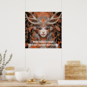 Frauen des Waldes: Umarme Veränderung Poster (Küche)