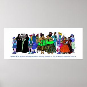 Frauen des Welt-PLAKATS - 3 Poster