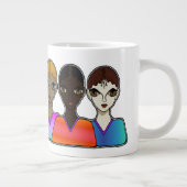 Frauen-Design Jumbo-Tasse (Rechts)
