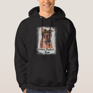 Frauen Deutscher Schäferhund Mutter Leopard Geblei Hoodie