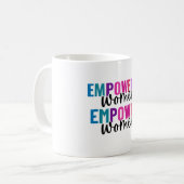FRAUEN, DIE BEFUGT SIND KAFFEETASSE (Vorderseite Links)