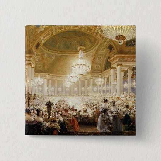 Frauen, die beim Tuileries im Jahre 1835 speisen Button (Vorderseite)