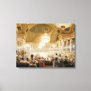 Frauen, die beim Tuileries im Jahre 1835 speisen Leinwanddruck