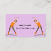 Frauen, die Coolen Personal Trainer ausüben Visitenkarte (Rückseite)