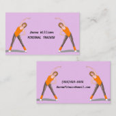 Frauen, die Coolen Personal Trainer ausüben Visitenkarte (Vorne/Hinten)
