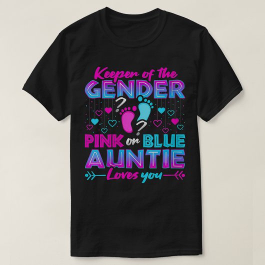 Frauen, die das Geschlecht behalten, rosa oder bla T-Shirt (Design vorne)