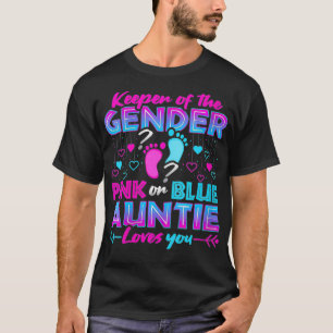 Frauen, die das Geschlecht behalten, rosa oder bla T-Shirt