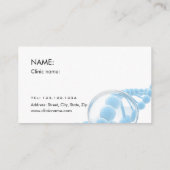 Frauen, die dermaroller Hautbehandlung erhalten Visitenkarte (Rückseite)