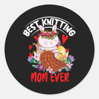 Frauen, die die beste Mama haben, um Mama Mot zu k Runder Aufkleber