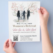 Frauen, die die Kirche verehren, kehren rosa Bäume Flyer (Hand)
