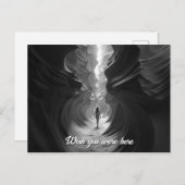 Frauen, die durch ein Canyon Golf B&W Foto gehen Postkarte (Vorne/Hinten)