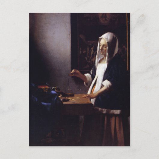 Frauen, die ein Gleichgewicht halten Postkarte (Vorderseite)