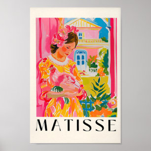 Frauen, die ein Huhn halten, Matisse Print, Cowgir Poster
