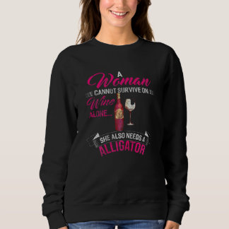 Frauen, die eine Frau nicht allein überleben könne Sweatshirt