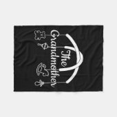 Frauen, die eine Großmutter-Designerin für stolze Fleecedecke (Vorderseite (Horizontal))