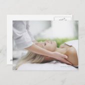 Frauen, die eine Massage erhalten Postkarte (Vorne/Hinten)
