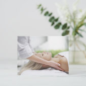 Frauen, die eine Massage erhalten Postkarte (Stehend Vorderseite)