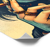 Frauen, die eine widerspenstige und Coole Einstell Poster (Ecke)