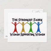 Frauen, die Frauen stützen Postkarte (Vorne/Hinten)