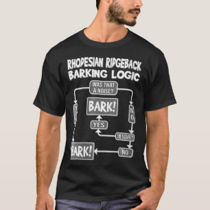 Frauen, die gebarkende Logik, lustiges Hundegesche T-Shirt