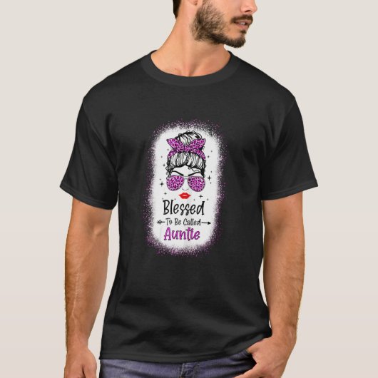 Frauen, die gesegnet sind, als "Tantchen Leopard M T-Shirt (Vorderseite)