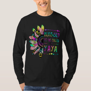 Frauen, die gesegnet sind, als Yaya-Sonnenblumenmu T-Shirt