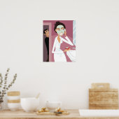 Frauen, die Gesichtsmaske anwenden Poster (Küche)