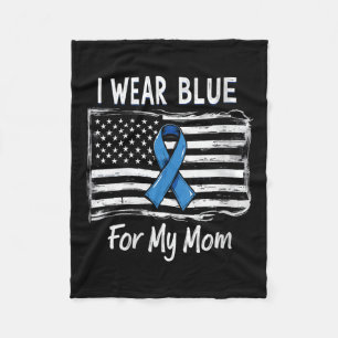 Frauen, die ich blau für Mama Typ 1 Diabetes trage Fleecedecke
