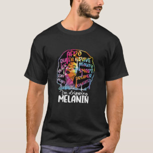 Frauen, die ich die Melanin-schwarze Königin treib T-Shirt